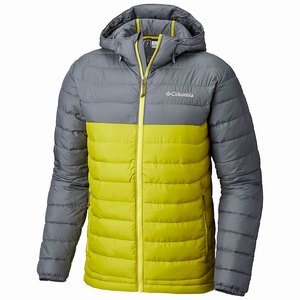 Columbia Powder Lite™ Hooded Insulated Jacka Herr Gröna/Grå (YPBSF6028)